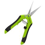 Lumo-X 1 Pack Pruning Snips with Straight Blades for Bud Trimming, Garden Scissors for Cutting Flowers, Pruning Shears for Plant Leaves and Bonsai