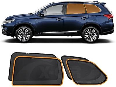 X-CAR Port Rear Window Sun Shade for Mitsubishi Outlander 2012-2021 Magnetic Car Sun Blind Mesh