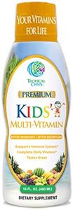 Premium Liquid Multivitamin For Kids | Sugar Free Kids Vitamins | 100% DV of 14 Vitamins for Kids | Multivitamin for Children Ages 4+ | Great Tasting, Non-GMO, Max 98% Absorption Rate- 16 oz, 32 Serv