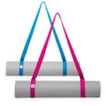 Gaiam Easy-Cinch Yoga Mat Sling (Sold Individually with Assorted Colors), Fuchsia or Blue
