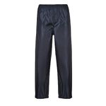 Portwest S441 Men's Waterproof Rain Trousers - Lightweight Adjustable Safety Overpants Class 3 Navy, Medium