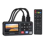 UNISHEEN HD Video Capture Box 1080P 60FPS Video to Digital Converter with 3" Screen, 4K HDMI/CVBS/VGA/YPBPR Inputs Video Recorder Capture from VCR, DVD, VHS Tapes, Hi8, Camcorders, Gaming Systems