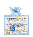 High School Survival Kit ~ Unique Sentimental Novelty Good Luck Gift & Greetings Card | Starting High School | Personalised Keepsake