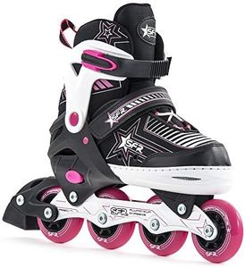 SFR Pulsar Children’s Unisex Adjustable Skates, RS480, pink, 12-2 UK (30.5-34 EU)