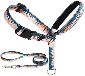 BARKLESS Dog Head Collar, Anti-Pulling Printed Head Halter with Leash, Gentle Head Harness with Adjustable Clip for Small Medium Large Dogs, Perfect for Training Leash-Reactive Dogs