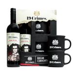 19 Crimes Red Wine Gift Set - 19 Crimes Red Blend Wine Australia 750ml and 2 x Official 19 Crimes Tin Mugs, Perfect Wine Gifts for Men & Women, Use in Christmas Wine Hamper or as Stocking Fillers