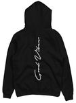 fanideaz Mens Hooded Neck Good Vibes Printed_Black_L