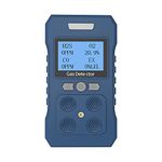 XLA Alert Portable 4 Gas Detector | O2,CO,H2S,LEL | Multi Gas Monitor Meter Tester | Human Voice Broadcast Alarm | USB Recharge