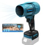 Anancyi Cordless Blower, Cordless Leaf Blower, Brushless Motor, 3 Speed, Compatible with Makita 18V BL Batteries, for Car and Corner Cleaning, Remove Dust, Leaves, Water, Snow (Battery not included)