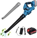 KANAbee Leaf Blower -20V Cordless Leaf Blower with Duel Battery & Charger, Electric Leaf Blower for Yard Cleaning, Lightweight Leaf Blower Battery Powered for Snow Blowing