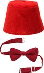 elope Doctor Who Fez & Bowtie Set Red