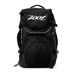 Zoot Ultra Tri Bag, Triathlon Transition Backpack with Wet Storage for Men & Women Athletes, Race Day, Travel & Train, Black