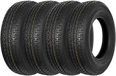 Set of 4 Durun ST205/75R14 Radial Trailer Tire,ST205-75R14 ST 205/75R14, 8 Ply Load Range D, 105M