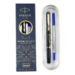 Parker Vector Time Check Gold Trim Roller Ball Pen| Ink Color - Blue | Corporate Gift | Ideal For Professional Use