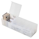 ZHSMYUP Data Cable Organizer Box Charge Cable Management 7 Compartments Storage Box USB Cord Sorter Small Desk Electronic Accessories Organizer and Storage (White)