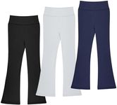 BIG ELEPHANT Girls Flare Leggings Kids Bell Bottoms High Waisted Bootcut Yoga Dance Flared Pants