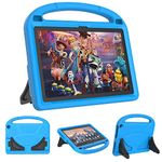 Fire HD 10 & Fire HD 10 Plus Tablet Case for Kids (13/11th Gen, 2023/2021 Release)-Mansiruyi Lightweight Shockproof Case with Handle Stand for Fire HD 10 Kids &Kids Pro Tablet -Blue