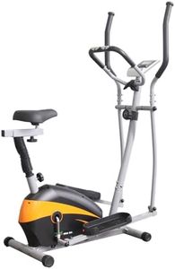FitnessOne Propel HDA 64i Best Premium 2 in 1 Elliptical Cross Trainer & Seated Dual Action Bike for Home Use|Max 100 Kgs| 8 Level Magnetic Resistance | 5kgs Flywheel |Height-Forward/Backward Adjustable Seat