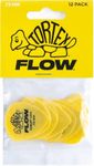 DUNLOP TORTEX® FLOW® PICKS – Standard .73 mm – Yellow (Set of 12 pieces)