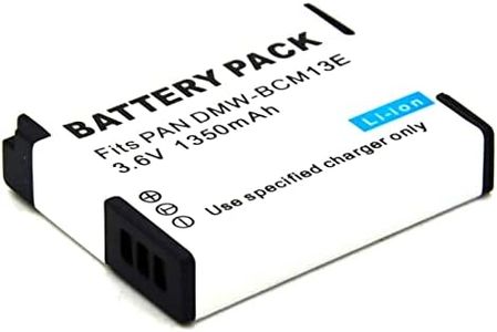 Replacement Rechargeable Battery Pack for Panasonic DMW-BCM13 DMW-BCM13E DMW-BCM13PP VSK0800 VSK0801 DMC-FT5 DMC-FT5A DMC-FT6 DMC-FT7 DMC-LZ40 DMC-LZ40K DMC-TS5 DMC-TS5A DMC-TS6 DMC-TS7 DMC-TZ37