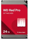 Western Digital 24TB WD Red Pro NAS Internal Hard Drive HDD - 7200 RPM, SATA 6 Gb/s, CMR, 512 MB Cache, 3.5" - WD240KFGX