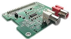 HiFiBerry DAC+ Standard RCA Version - Sound card for Raspberry Pi with Cinch connectors