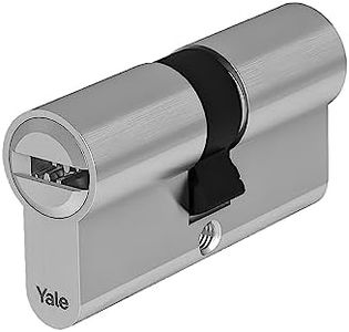 Yale Euro Cylinder for Maximum Security YC201KD325505N1 Nickel Plated 32/55mm Double Coupling 5 Keys with Track 14 Pins