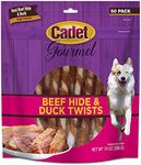 Cadet Rawhide & Duck Dog Treat Twists; 50 ct.