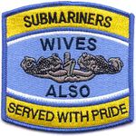 Submariners Wives Also Served With Pride Blue Patch