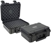 Prestige Import Group Cigar Safe Waterproof Travel Cigar Humidor Case - Holds up to 40 Cigars - Color: Black