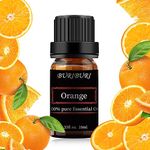 BURIBURI Orange Essential Oil 100% Pure, Undiluted, Natural, Organic Aromatherapy Orange Oils 10ML (10 ml (Pack of 1), Orange)