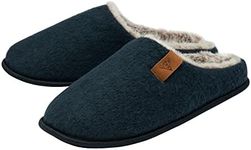 DUNLOP Mens Felt Mule Slippers - Na