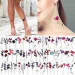 OIIKI Flower Temporary Tattoo Stick