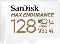 SanDisk MAX ENDURANCE Video Monitoring for Dashcams & Home Monitoring 128 GB microSDXC Memory Card + SD Adaptor 60,000 Hours Endurance