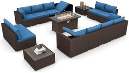 HOMREST 15 Pieces Outdoor Patio Fur