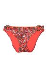 Lucky Brand Womens Coral Multi Hipster Bikini Bottoms Swimsuit Medium Coral Multi