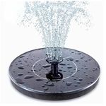 Drumstone (January) Floating Solar Water Fountain: Eco-Friendly Pump with 5 Nozzles, Solar Powered, for Aquarium, Bird Baths, Ponds, and Pools