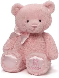 Baby GUND My First Teddy Bear Stuffed Animal Plush, Pink, 15"