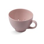 Zeal Berry Colander Cup, Small Hand-held Cup Shape Melamine Strainer/Sieve, for Washing & Draining Fruits, and Berries (10cm) - Rose Pink