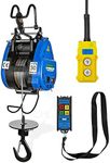 Mxmoonant Electric Hoist Lift 19m/min Electric Winch Portable 360° Safety Limit, Al-Alloy Cased Hoist Crane with Updated Copper Motor, Pendant Control & Wireless Control Support (250kg/30m)