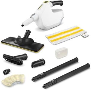 Kärcher Steam Cleaner SC 1 Multi & Up Extra, heating time: 0.5 min, area performance: 30m², tank: 0.2l, weight: 1.6kg, EasyFix floor nozzle large, 1 large microfibre floor cloth, descaling cartridge