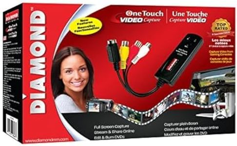 Diamond VC500SE One Touch VHS/Camcorder to Digital File Converter for Both Windows and Mac OS (Supports Mac OS Ventura)