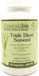 Triple Blend Seaweed Tablets 500 mg 90 Capsules Certified Organic Harvested in North Atlantic Coast of Ireland