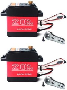 KEAcvise 2 Packs 20kg Digital servo Motor high Torque Full Metal Gear Waterproof for rc Model DIY, ds3218mg, 270° Control Angle