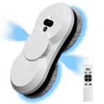 BOLUOYI Window Cleaner Robot with Ultrasonic 5600PA Auto Water Glass Cleaning Automatic Smart Robot Cleaner, Remote Control Window Vacuum Cleaner (Two-Way-Black)