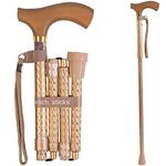 Switch Sticks Walking Cane for Men or Women, Foldable and Adjustable from 32-37 Inches, Engraved Pearl Gold, FSA and HSA Eligible