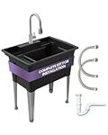 Standing Utility Sink with Steel Le