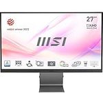 MSI Modern MD271UL 27'' Monitor, 4K UHD (3840 x 2160), 60Hz, IPS, 4ms, Adaptive-Sync, 2x HDMI 2.0b, DP1.2a, USB Type-C, DCI-P3 99% / sRGB139%, EyesErgo, Anti-Glare, Anti-Flicker, Less Blue light, TÜV