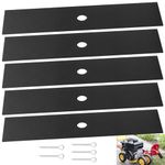 DECKMAN Universal 9" x 2" w 1/2 Hole Edger Blade Compatible with Mclane 2059, Also for Power Trim Edgers, Tru-Cut Edgers, King O Lawn Edgers - 5 Pack