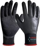 KAYGO Waterproof Work Gloves for Men and Women, Rubber Coated Non-slip Working Gloves for Garden, Outdoor Construction